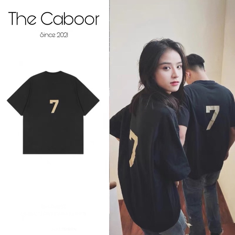 Áo phông Tee - Chất Cotton xịn - hoạ tiết SEVEN - Form Oversize thời trang Unisex nam nữ