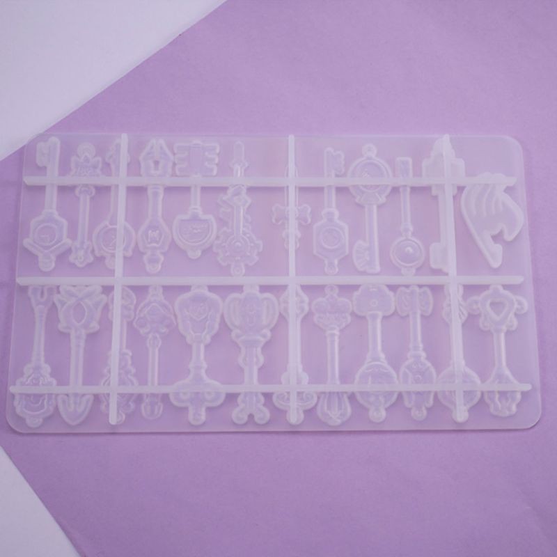 Khuôn Silicone Làm Mặt Dây Chuyền Hình Chìa Khóa