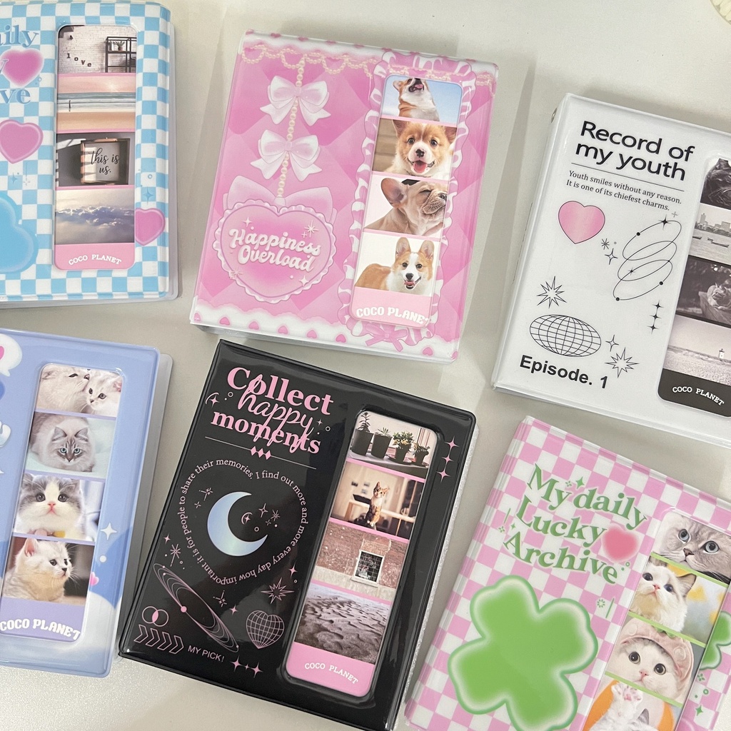 Peach Korean Ins Life four grid photo album Star card copies Receive a photo album