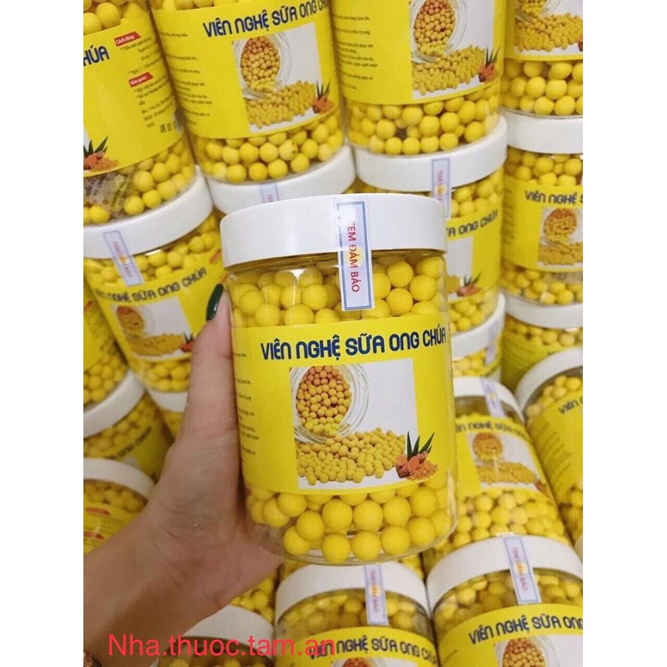 Viên nghệ mật ong rừng nguyên chất - Không Bị Đắng, Dễ Ăn