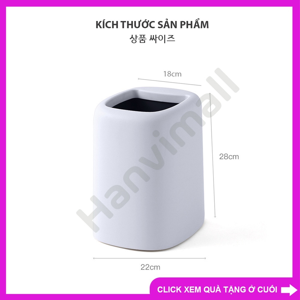 Thùng rác nhỏ Thùng rác 2 lớp Thùng đựng rác nhà bếp, phòng ngủ, văn phòng - hàng nhập khẩu bền tốt