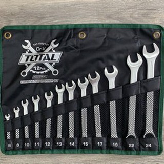 Bộ cle vòng miệng 12 chi tiết total tht1022121 bộ khóa 6-24mm rẻ