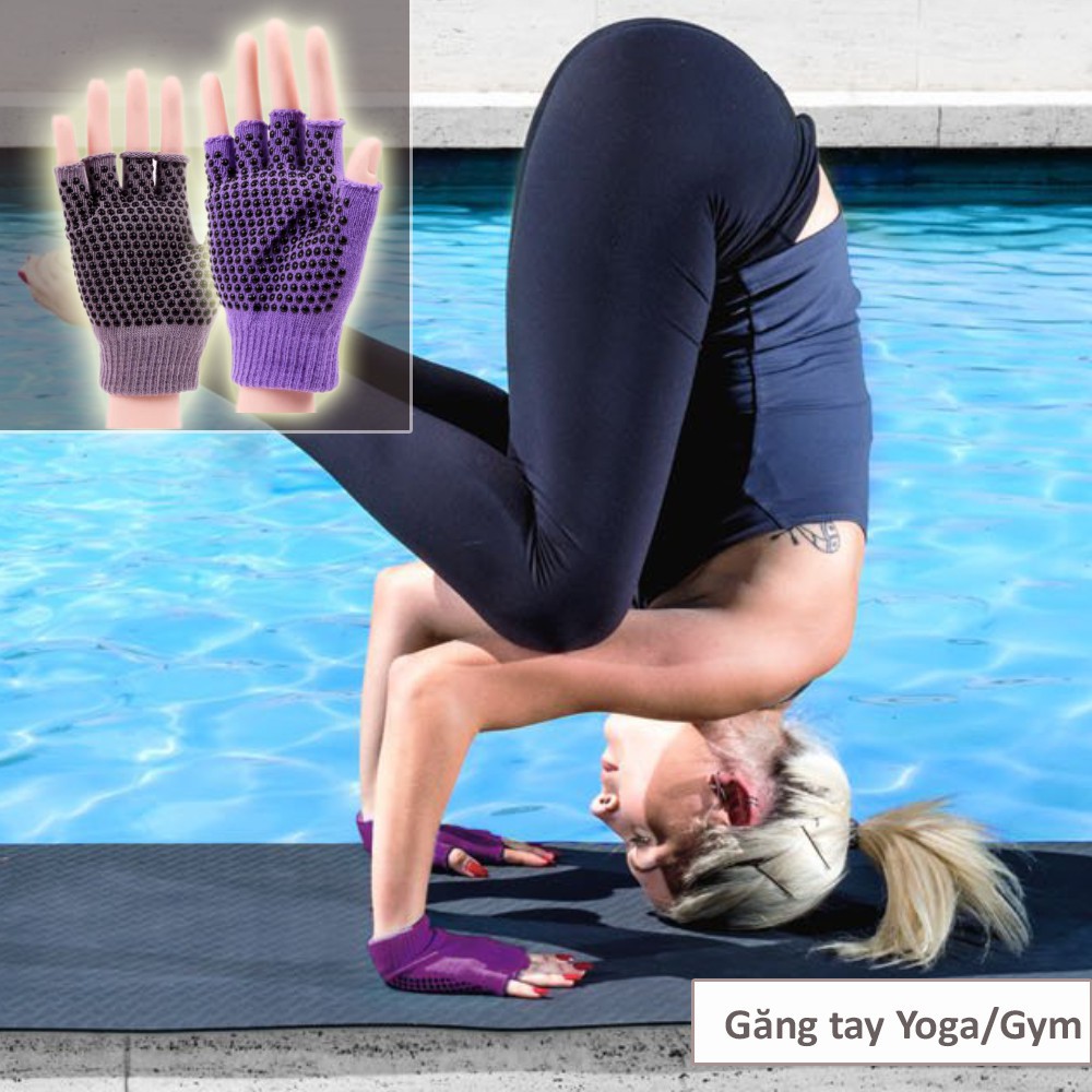 Găng Tay Chống Trượt, Găng Tay Vải Tập Yoga - LYLYSPORTS