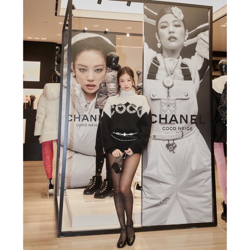 Áo len Coco C h a n e l giống Jennie BLACKPINK