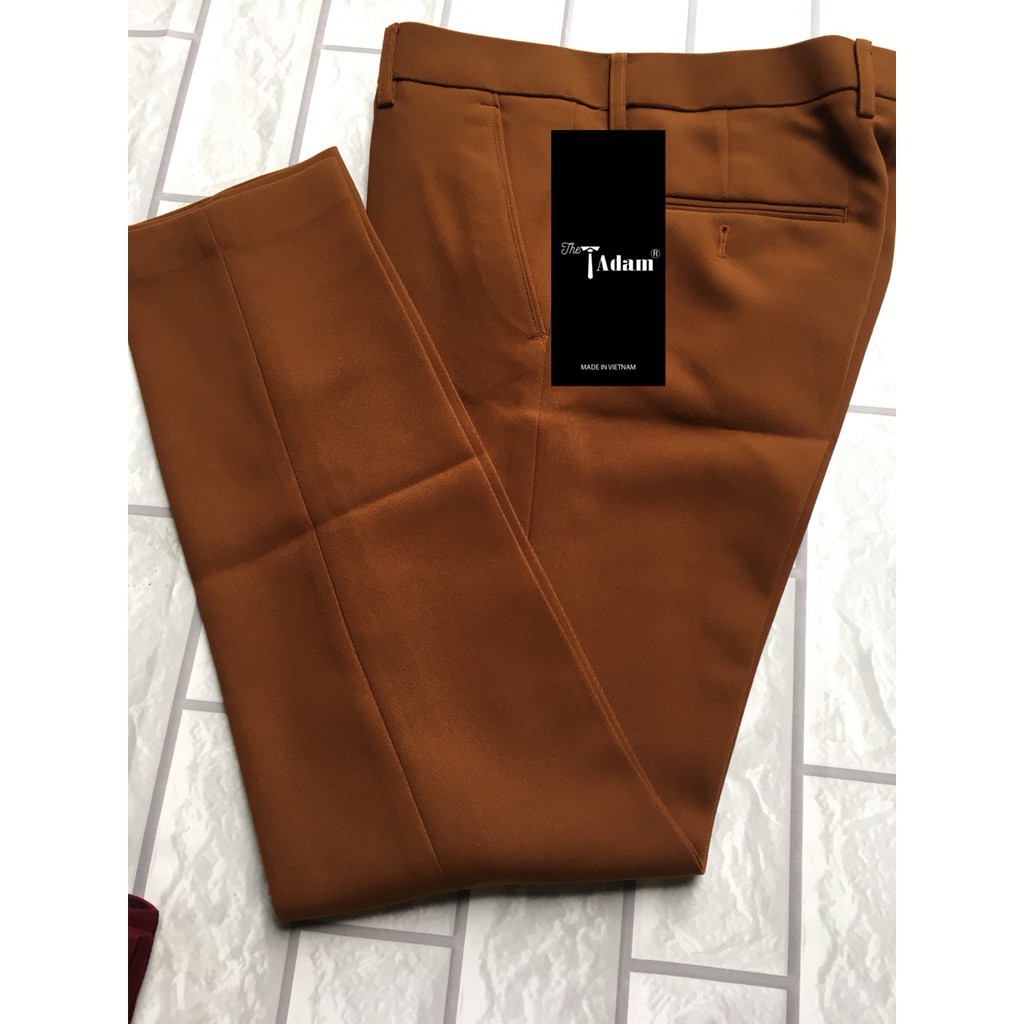 Quần tây nam đỏ đô, vàng bò