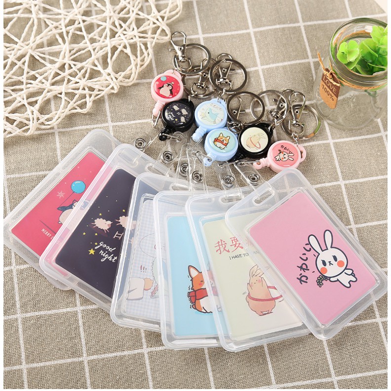 Móc khoá đựng thẻ kéo dài được