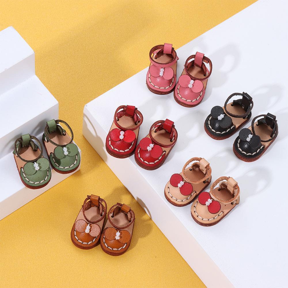 Giày Búp Bê LAYOR1 Bằng Da Bò Handmade Dành Cho Búp Bê obitsu11GSCbody9OB11