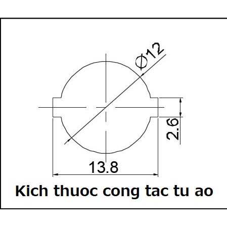 Công tắc cửa tủ áo/ tủ lạnh mở cửa đèn sáng 12V 220V ô tô