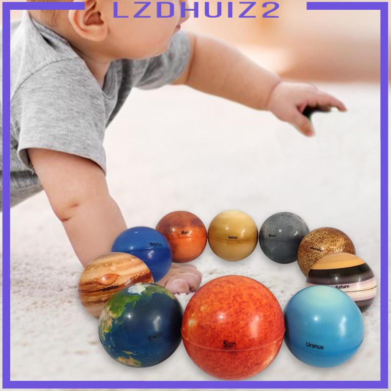 Set 10 Quả Bóng Năng Lượng Mặt Trời Chống Căng Thẳng Cho Bé