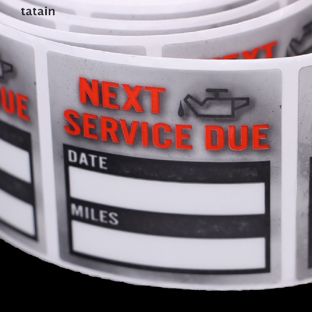 [TAT] 100pcs/roll Oil Change/Service Reminder Stickers Window Sticker  Car Sticker CVX