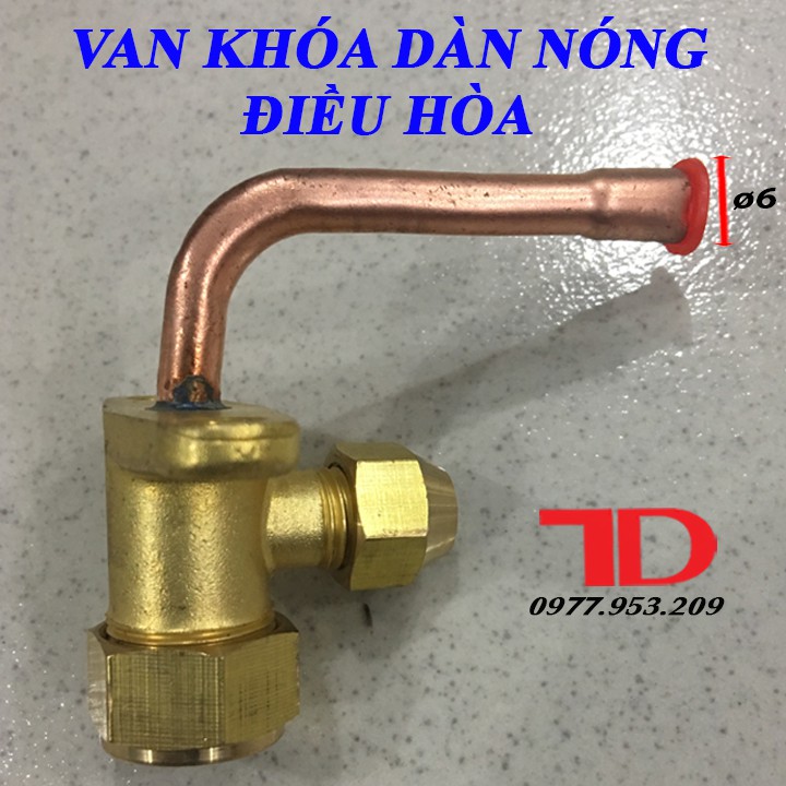 Van khóa dàn nóng điều hòa phi 6