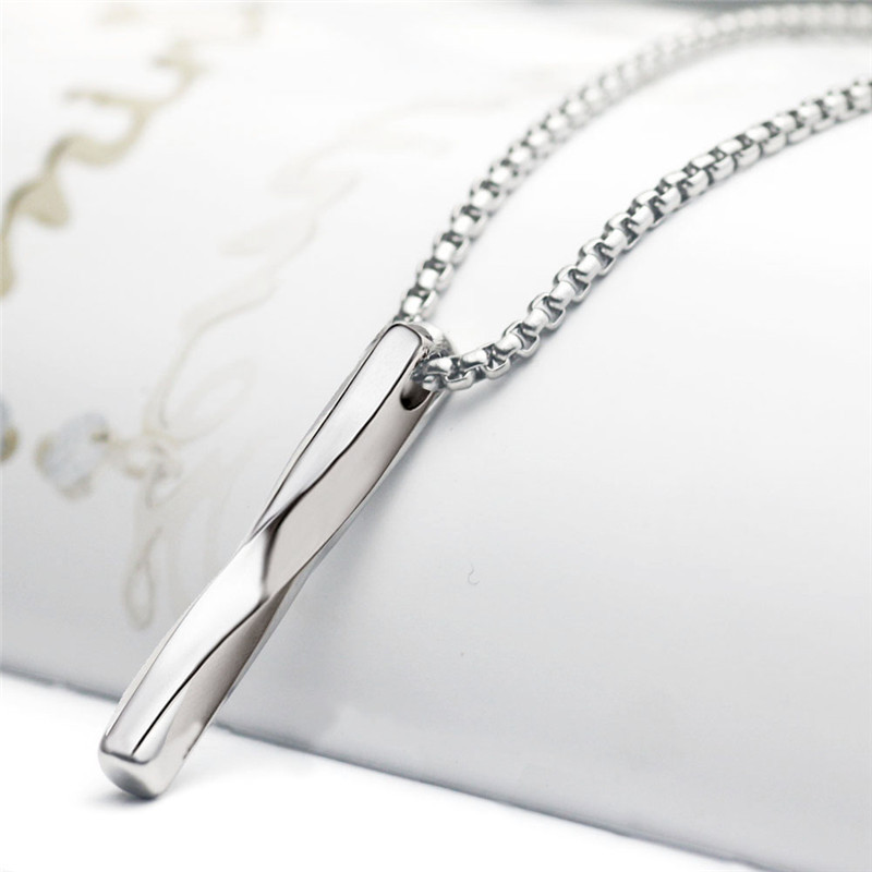 Vòng cổ chuỗi xâu rắn bằng thép không gỉ thời trang cho nam