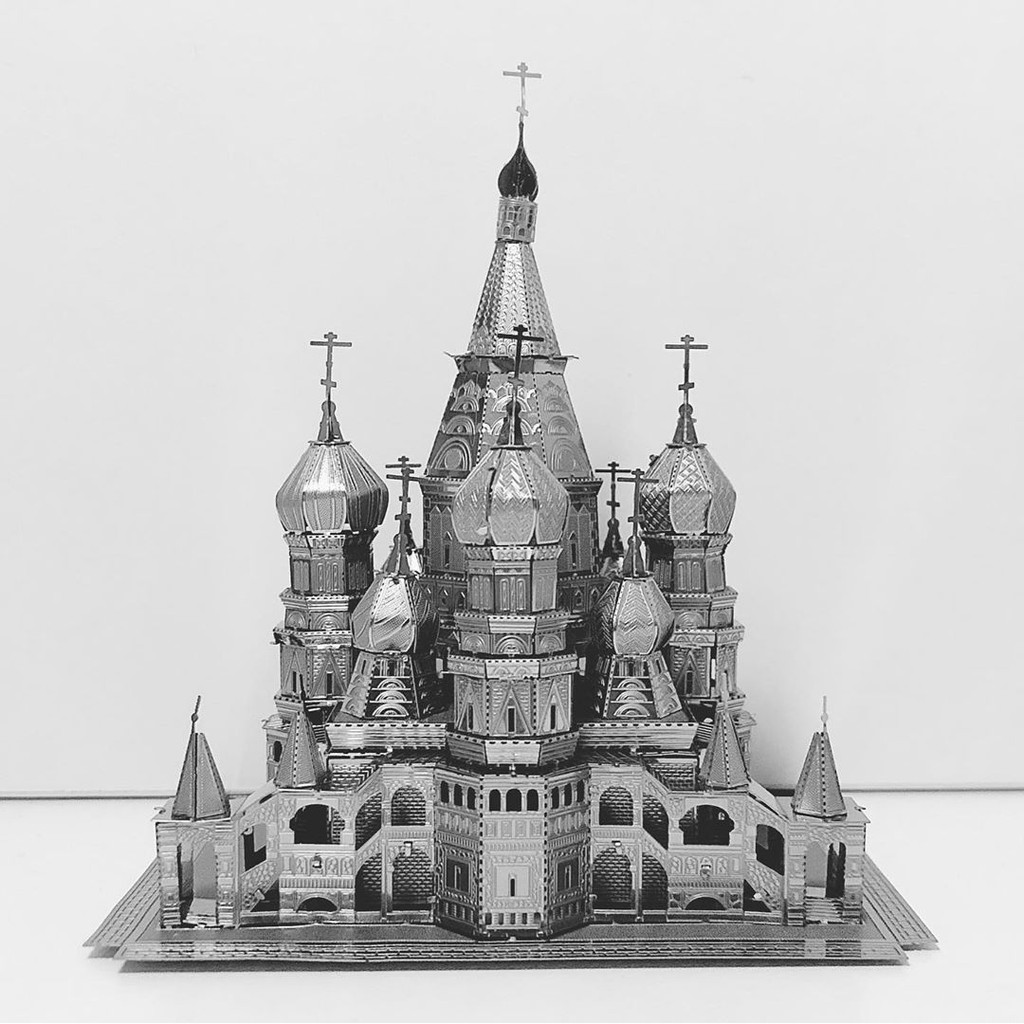 Mô hình 3D kim loại lắp ráp Nhà thờ Thánh Basil [Chưa lắp]