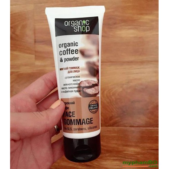 Tẩy Da Chết Mặt Organic Shop Organic Coffee & Powder 75ml – Nga date 04/2023