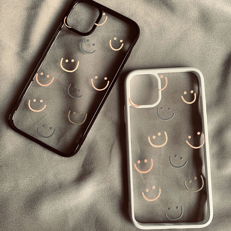 Ốp Điện Thoại Trong Suốt Chống Rơi In Hình Mặt Cười Cá Tính Cho Apple 11/12/13Promax Iphone78plus X/Xsxr
