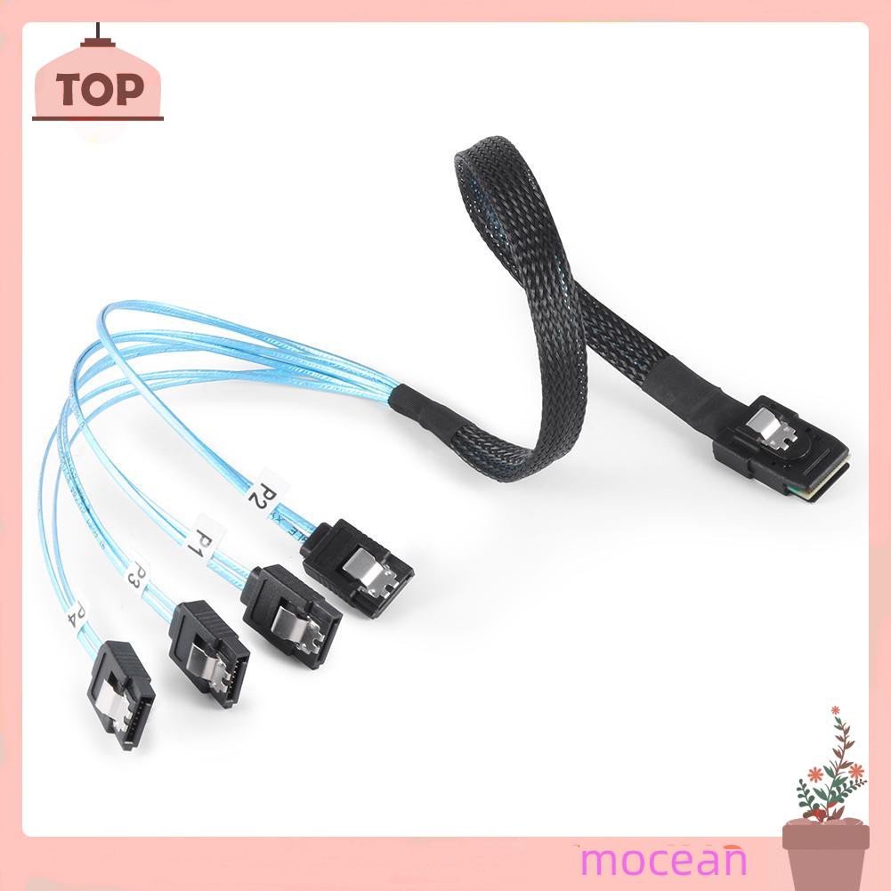 Mocean Cabledeconn G0101 MINI SAS 36P SFF 8087 to 4 SATA 7P Splitter Cable Cord