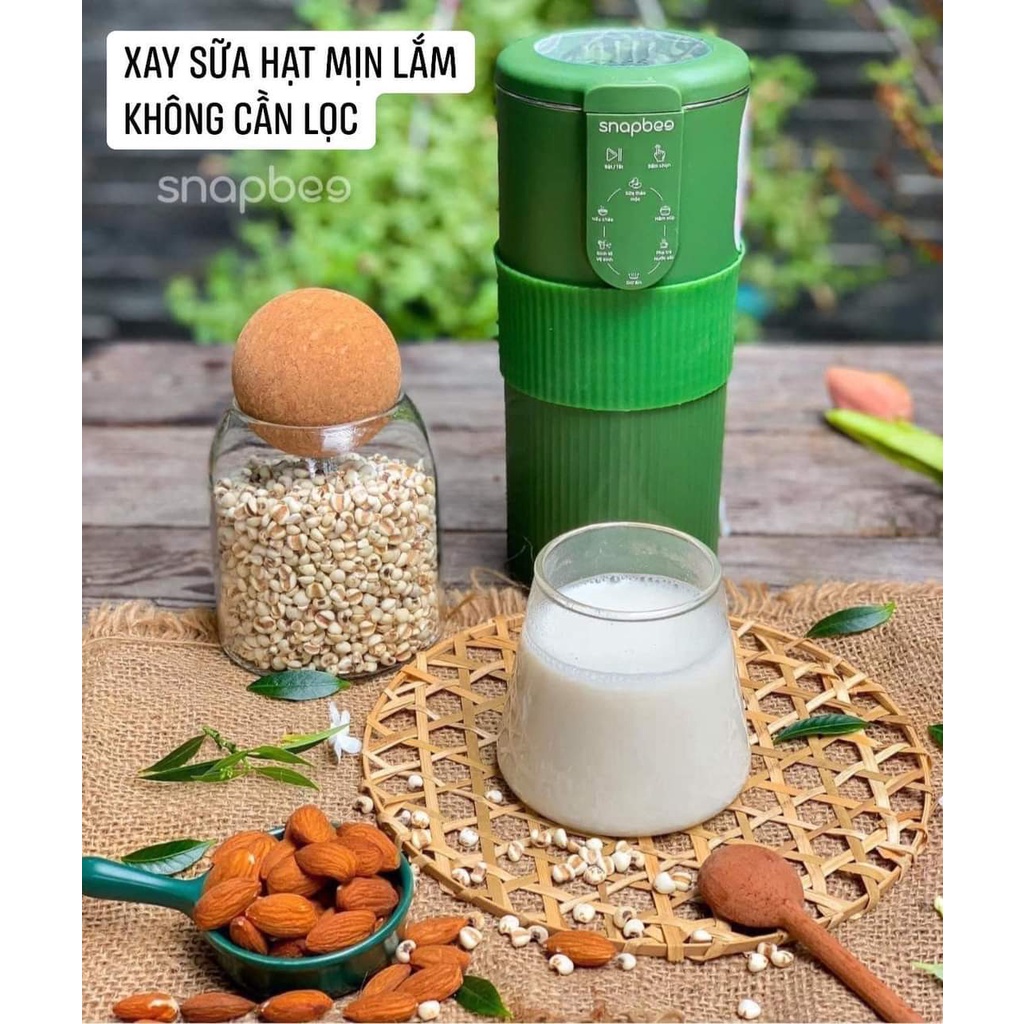 Máy làm sữa hạt mini Snapbee Làm Sinh Tố, Nấu Cháo, Soup, Nhanh, Dễ Vệ Sinh bảo hành 24 tháng