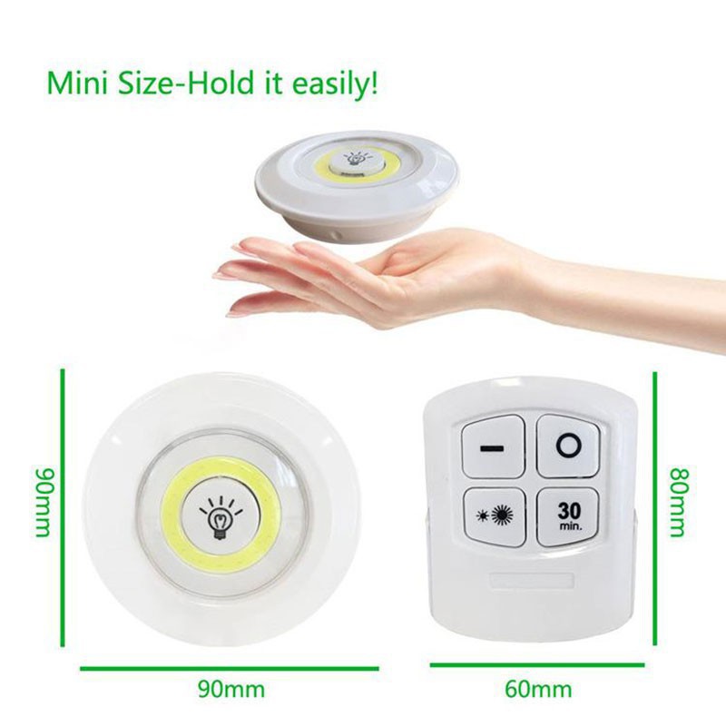 Bộ 3 Đèn LED Dán Tường Điều Khiển Từ Xa