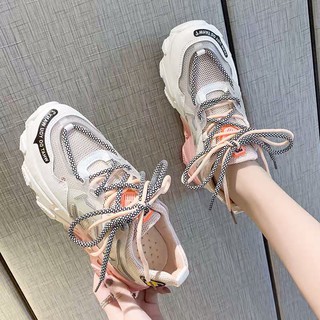 Giày sneaker thể thao pha màu 2 loại dây