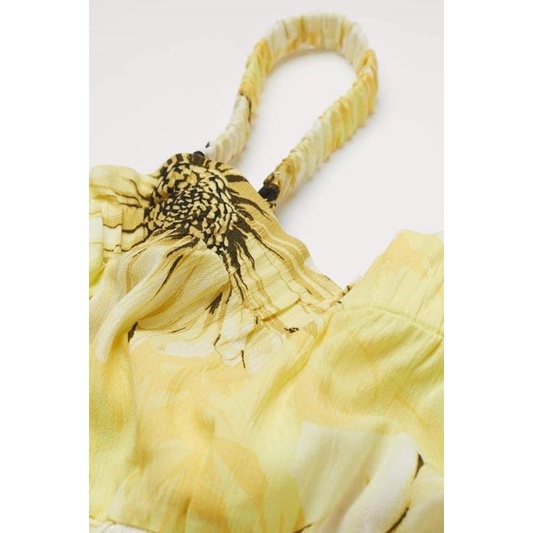 Set váy nữ hoa vàng hm auth