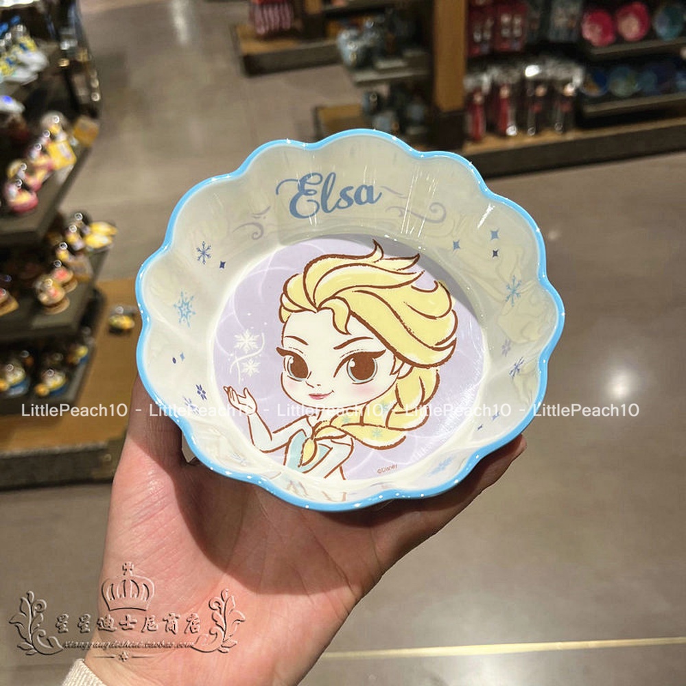 Chén ăn tô nhựa melamine kiểu gợn sóng Disney hình Frozen Elsa Mickey Minnie Princess Car cho bé