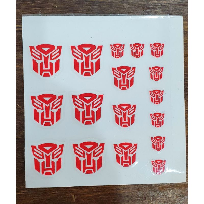 Decal dán mô hình transformer Autobot - Decepticon