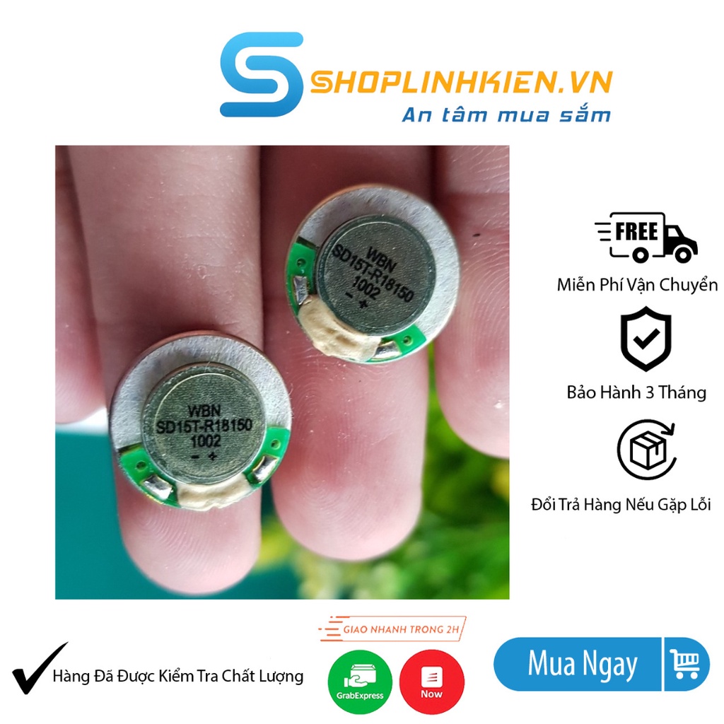 Loa màng rung loa tai nghe 0.15W 18R 1.5CM - ShopLinhKienM2M