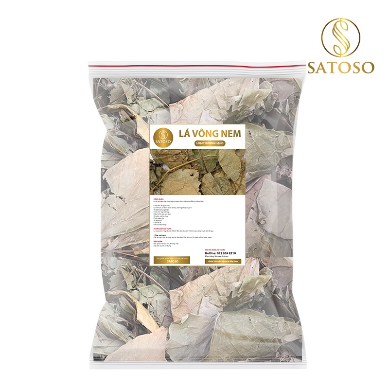 Lá vông nem khô thượng hạng giúp an thần ngủ ngon SATOSO 1kg SA32