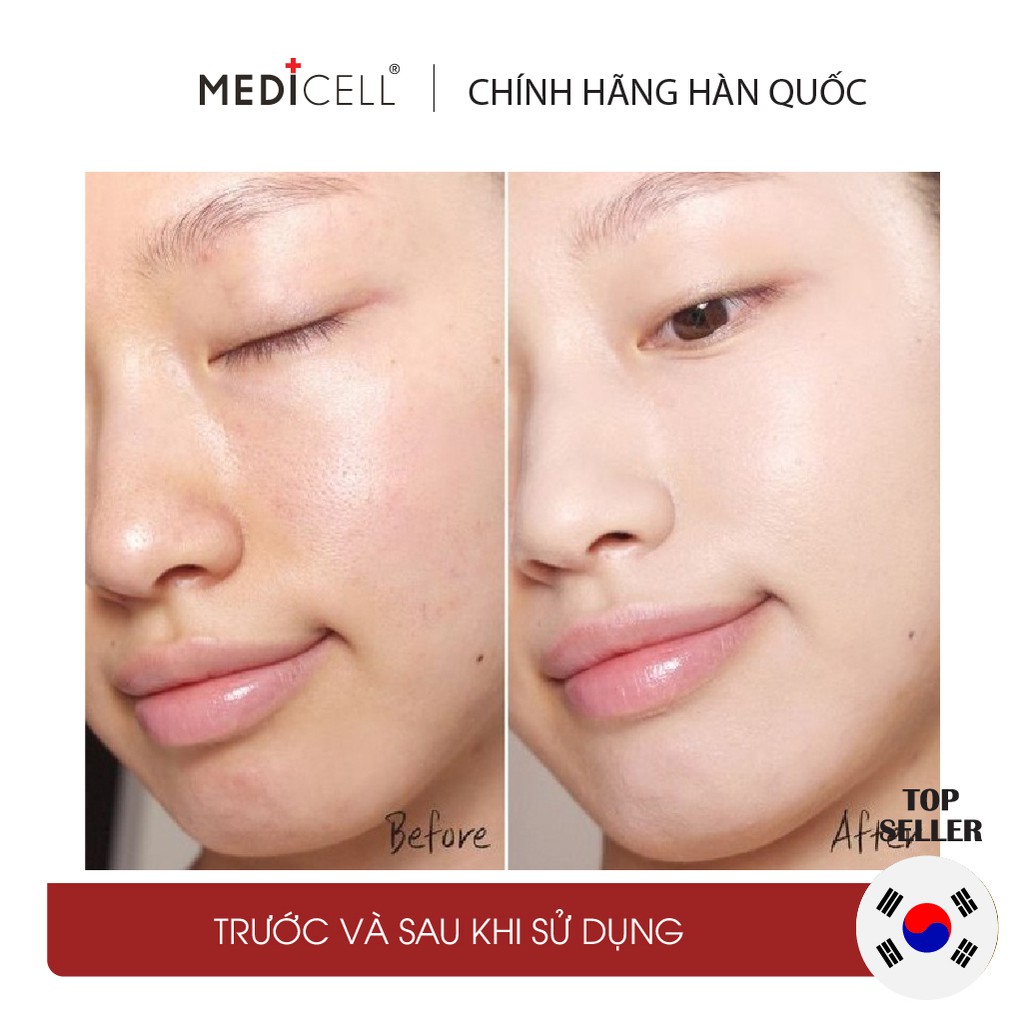 Tế bào gốc trắng da Medicell, hết thâm mụn se khít lỗ chân lông, làm đều màu da Celula Whitening Solution - lọ 6ml