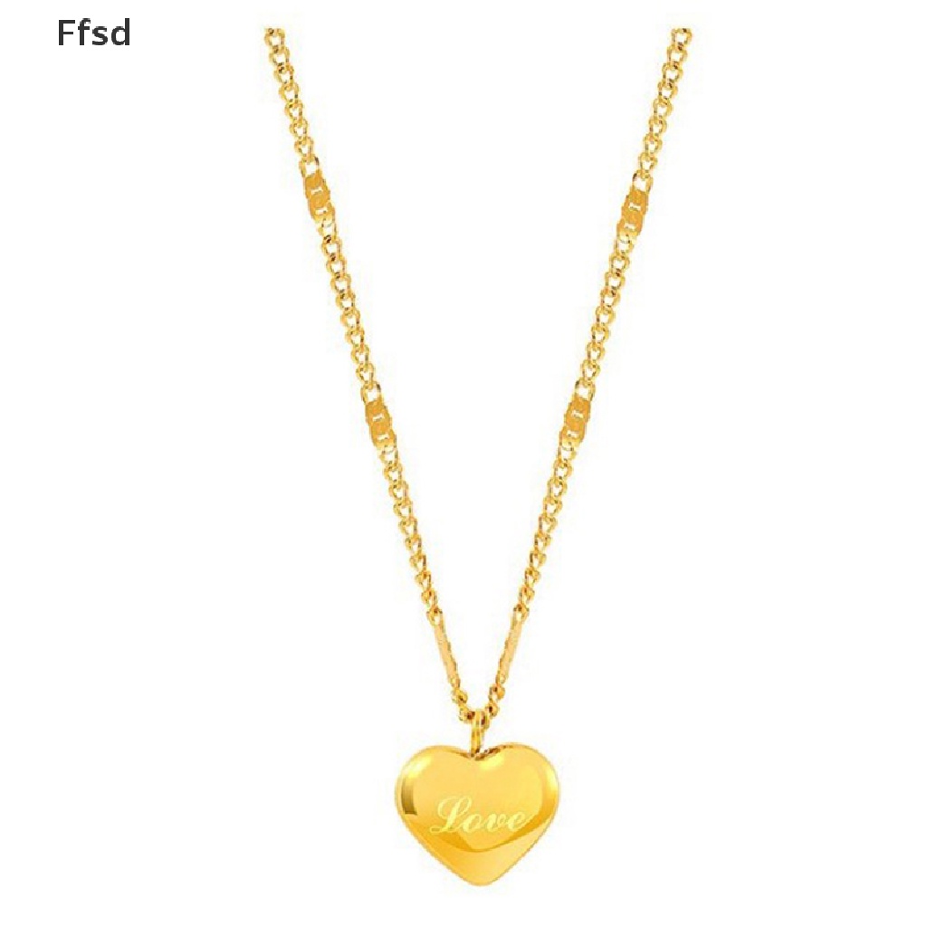 Vòng cổ Mặt Hình Trái Tim Mạ Vàng Thời Trang Dành Cho Nữ