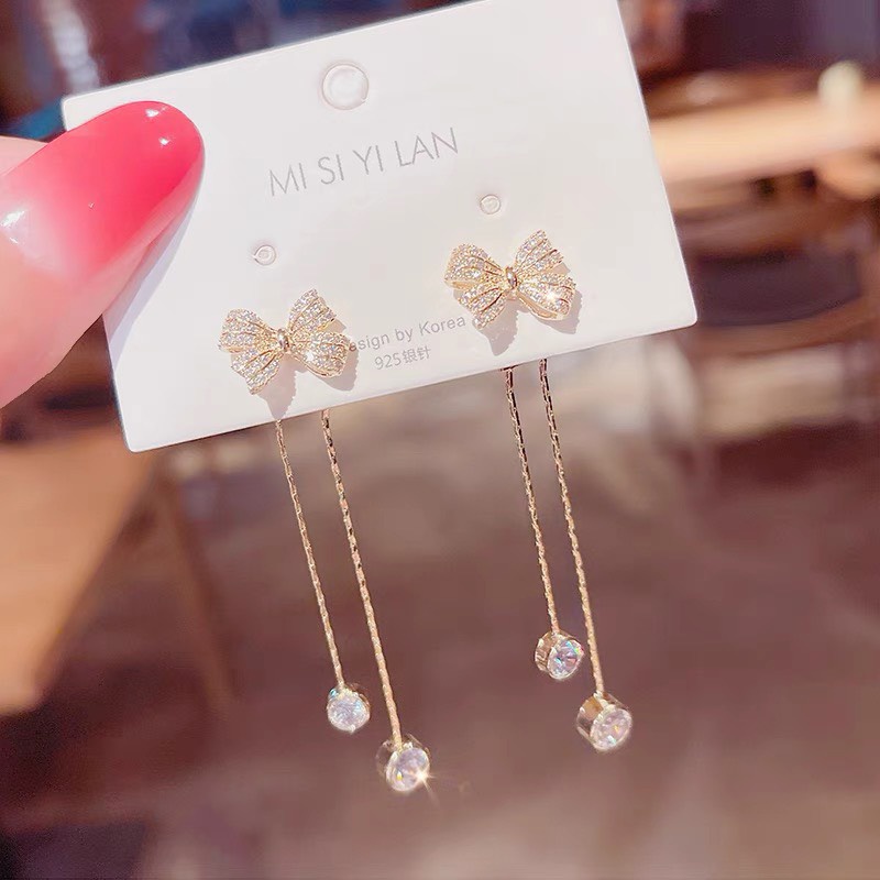 Đôi bông tai ZicZac ngọc siêu sang trọng