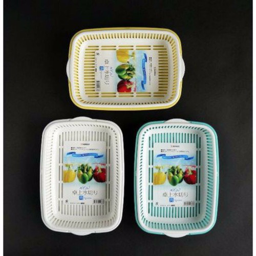 [Hỏa Tốc HN] Giá đựng hoa quả 2 lớp hình chữ nhật Nakaya Nội địa Nhật Bản