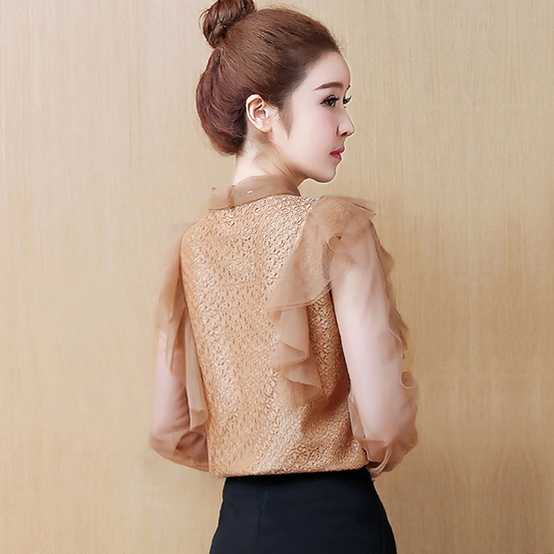 Áo Sơ Mi chiffon Tay Ngắn / Dài Phong Cách Phương Tây Thời Trang Mùa Hè Mới