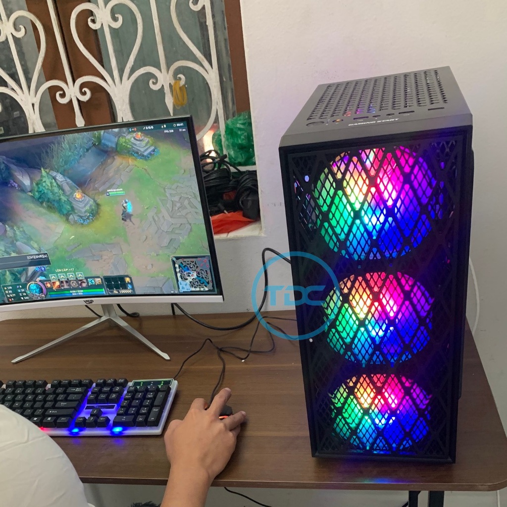 Thùng máy tính để bàn chơi game X7; VGA GTX 750TI 2GB ,CPU E  G3220, Ram 8GB, SSD 120GB. Khuyến Mại ổ cứng HDD 250GB
