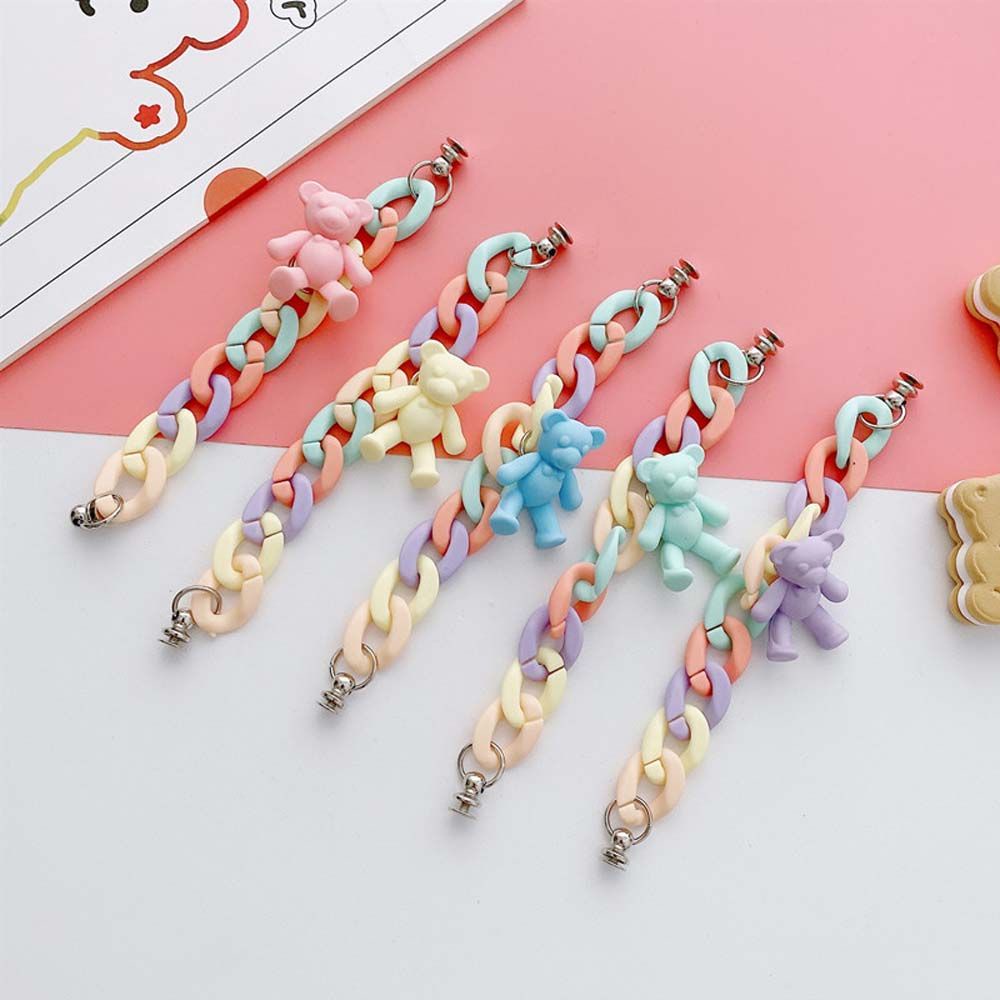 Phụ kiện dây xích acrylic chống mất điện thoại DIY cho nữ
