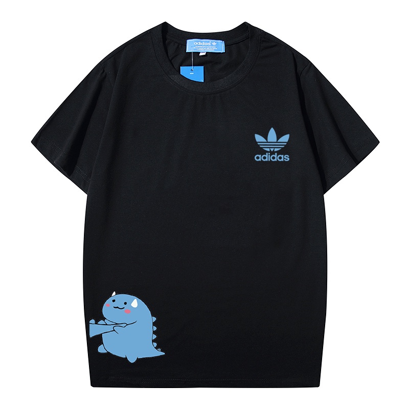 Áo Thun Tay Ngắn Cổ Tròn In Hình Rồng Vui Nhộn Thời Trang Mùa Hè Cho Nam Và Nữ