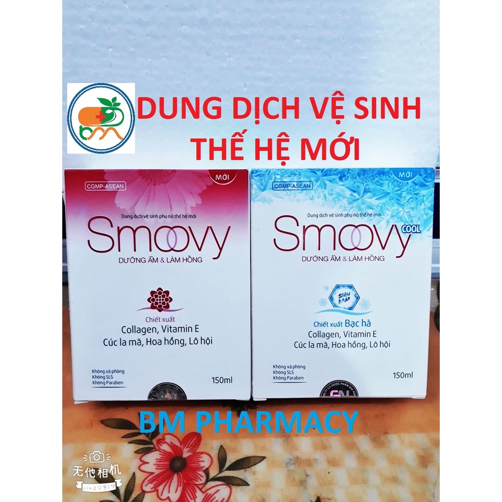 (CHÍNH HÃNG) Dung dịch vệ sinh THẾ HỆ MỚI SMOOVY, giúp dưỡng ẩm, làm hồng vùng kín, giúp kháng khuẩn và khử mùi vùng kín