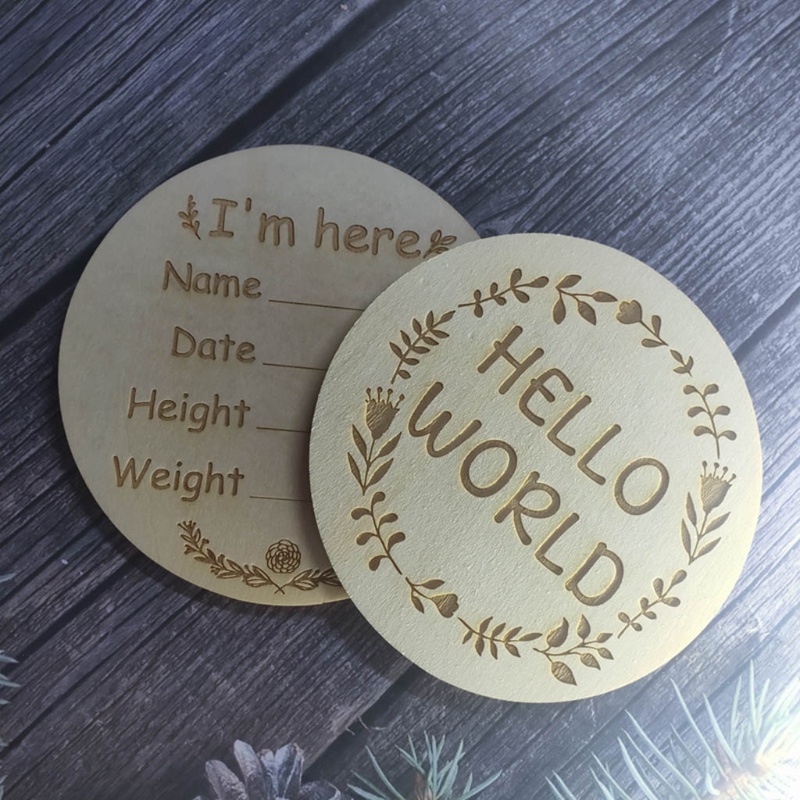 Set 2 Tấm Thẻ Ghi Âm Dùng Làm Kỷ Niệm Theo Tháng Cho Bé Sơ Sinh