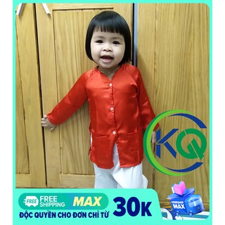 Bộ đồ Bà Ba Nam Bộ cho bé 16 ký đến 18 ký - Vải phi bóng