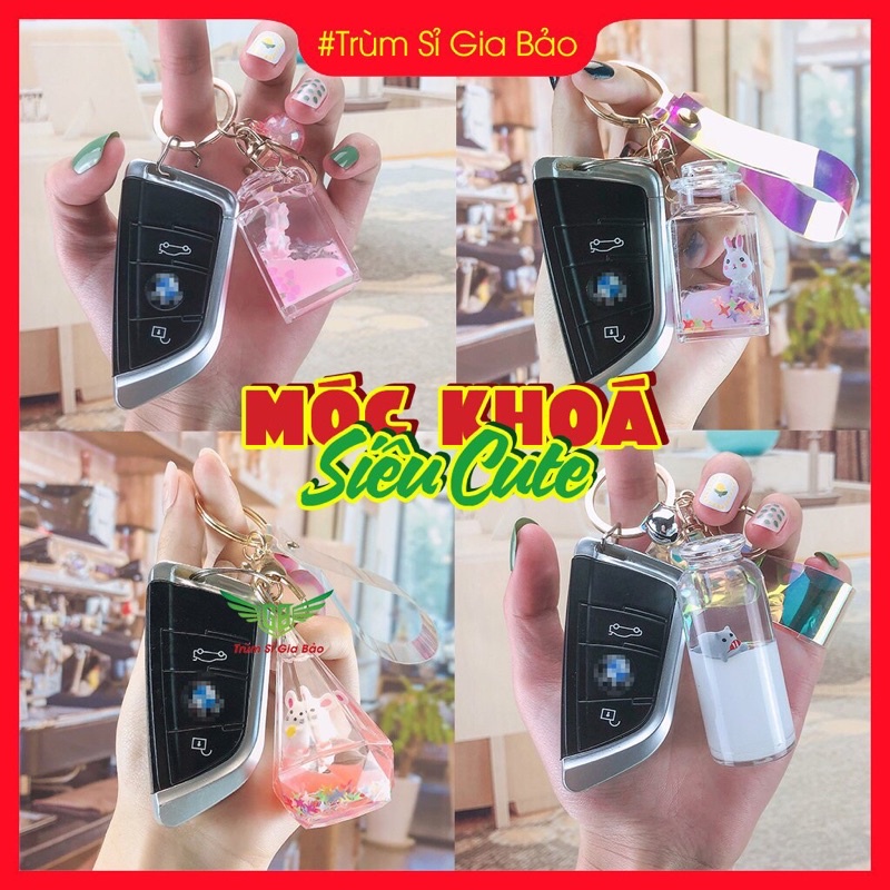 Móc khóa heo con trong bình sữa siêu lung linh đủ màu sắc hot trend tiktok phụ kiện túi xách ArsC store.