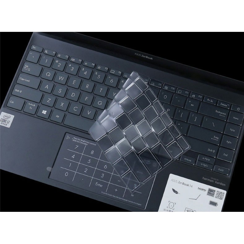 [Hàng Đặc Biệt] Miếng Phủ Bảo Vệ Bàn Phím Asus ZenBook 14 2020 Nhựa TPU Cao Cấp