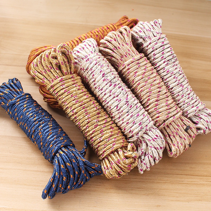 Dây dù paracord đa năng 10 lõi dài 10m, dùng sinh tồn, cắm trại, dây phơi quần áo