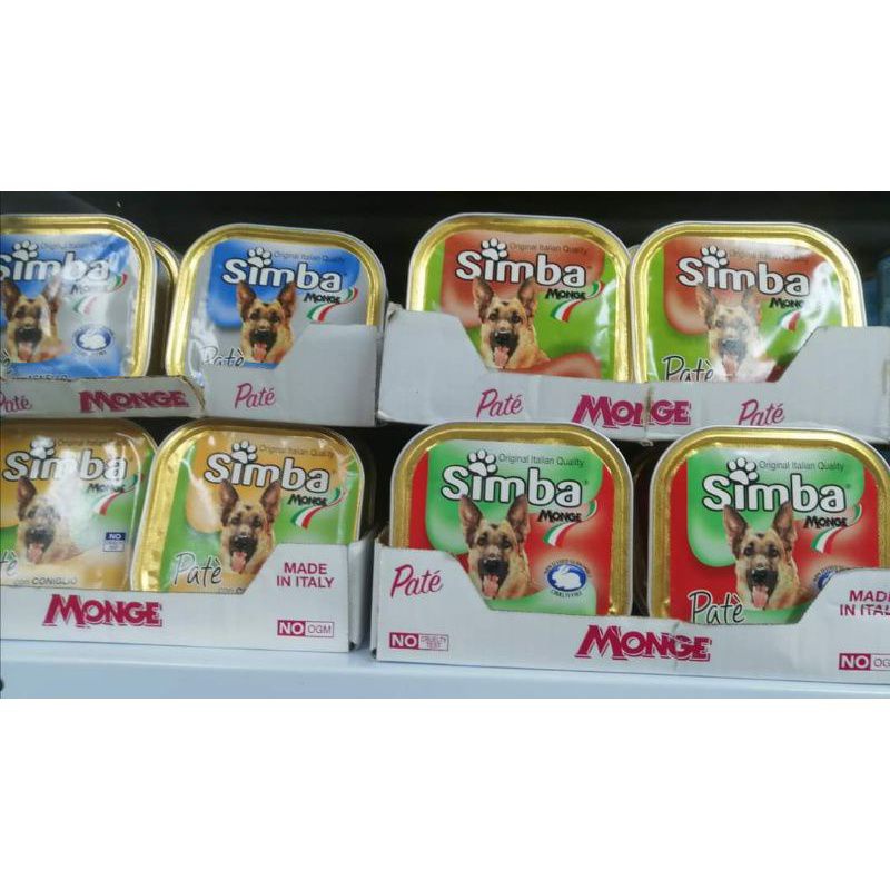 Pate cho chó SIMBA vị gà và gan 150gr xuất xứ Ý