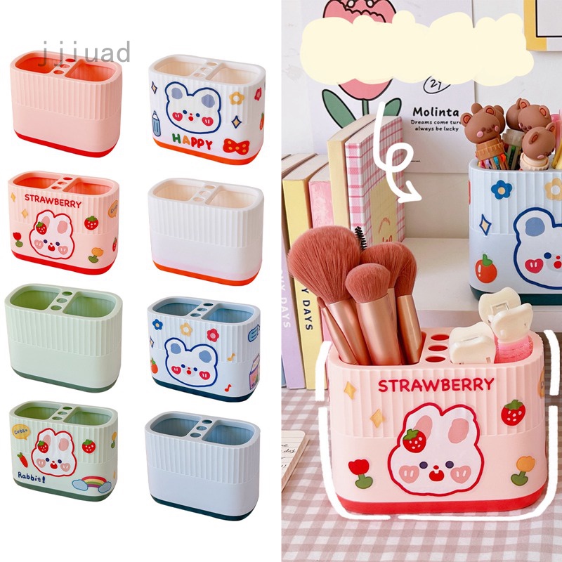 Hộp Đựng Bút Hai Ngăn Họa Tiết Hoạt Hình Dễ Thương Sáng Tạo