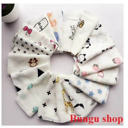 ⚡FREESHIP⚡Set 10 khăn sữa túi lưới mềm mại cho bé- shop bungu