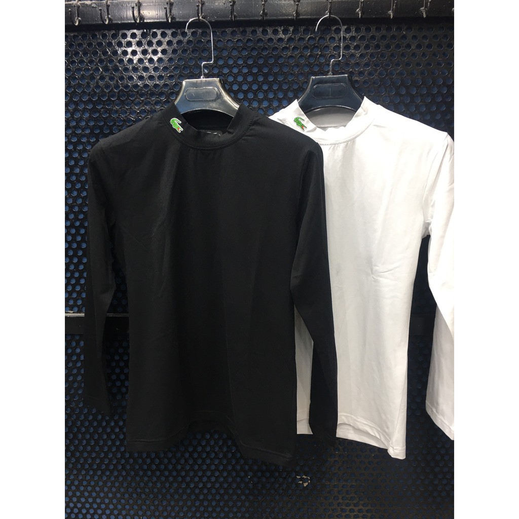 [ XẢ KHO ĐẦU MÙA ] Áo thun nam dài tay cổ 3 phân - giữ nhiệt - chất liệu cotton co giãn 4 chiều - 2 màu Đen Trắng | BigBuy360 - bigbuy360.vn