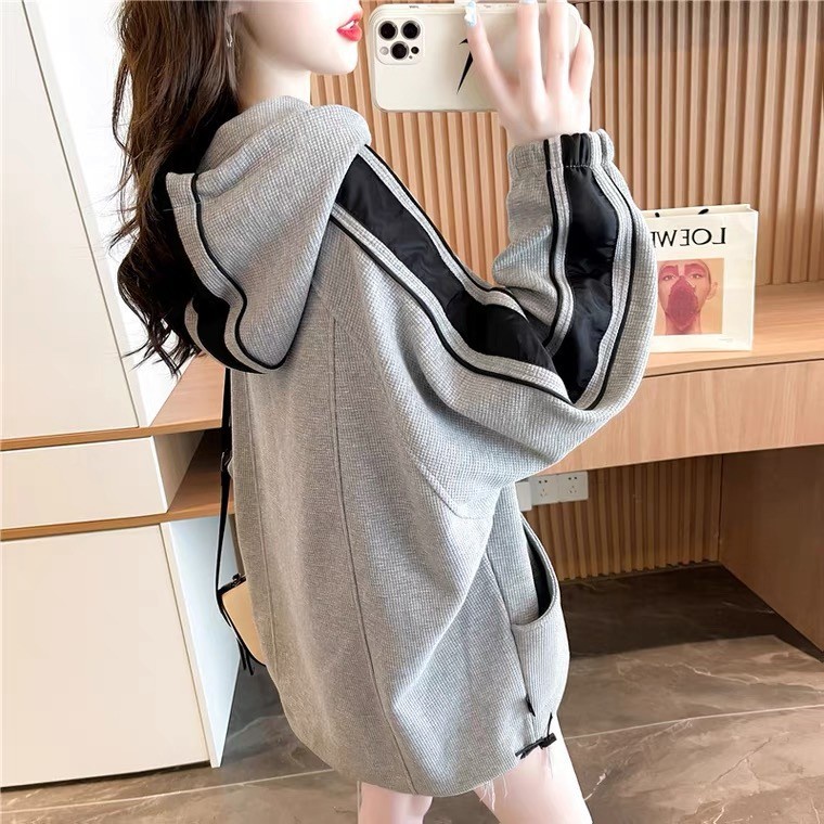 2022 Phụ Nữ Áo Khoác Nỉ Hoodie Nỉ Thu Đông Nữ Thời Trang 2022 Oversize Nữ Áo Thun Ấm Bỏ Túi Áo Khoác Hoodie Q151