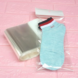 500g Túi Opp dán mép (Treo) 11x24cm (+ 4cm + 4cm) - Túi nilon băng keo dán miệng