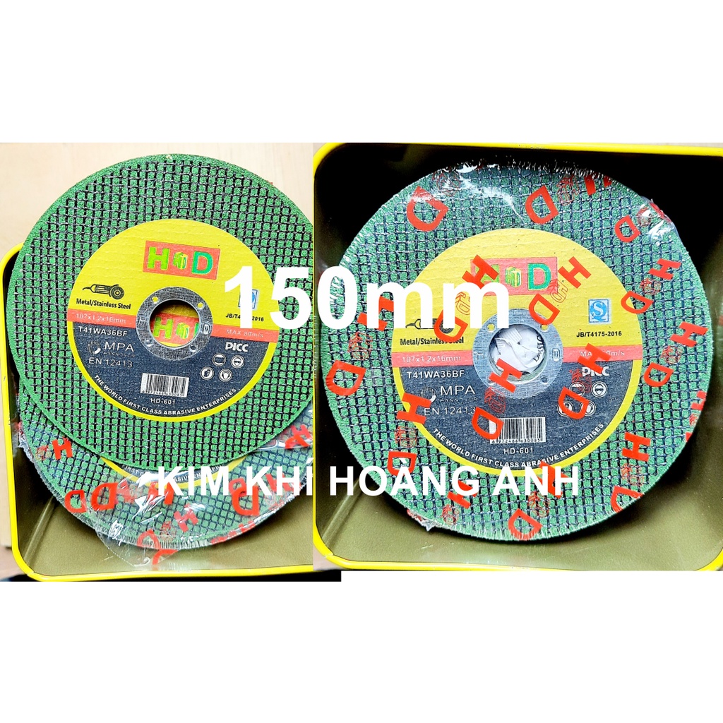 25 Viên đá cắt sắt, đá cắt inox 150 HD