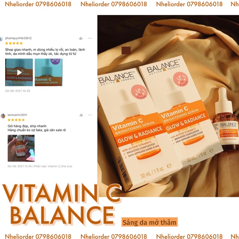 [Trả hàng] Vitamin C - Niacinamide Balance Note tên fb